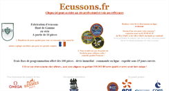 Desktop Screenshot of ecussons.fr